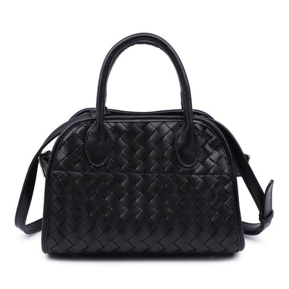 Kristie Woven Crossbody: Chocolate