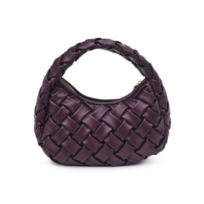 Noreen Woven Clutch: Oatmilk
