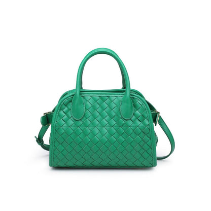 Kristie Woven Crossbody: Chocolate