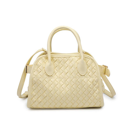 Kristie Woven Crossbody: Ivory