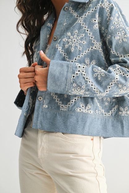 Embroidered Denim Jacket