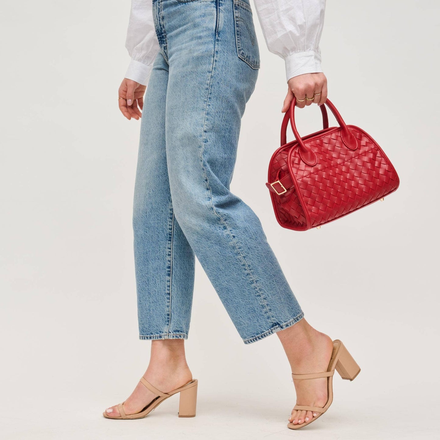 Kristie Woven Crossbody: Chocolate