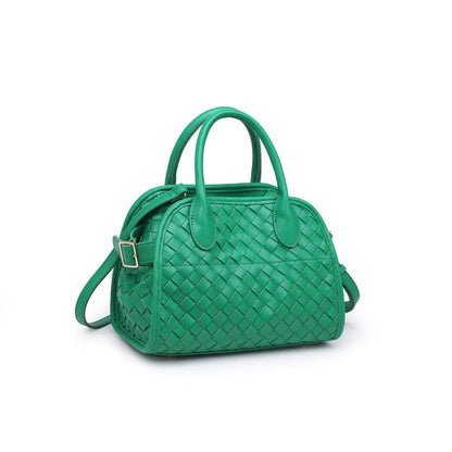 Kristie Woven Crossbody: Chocolate