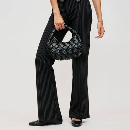 Noreen Woven Clutch: Oatmilk