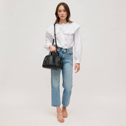 Kristie Woven Crossbody: Ivory