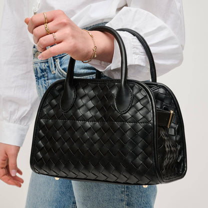 Kristie Woven Crossbody: Ivory