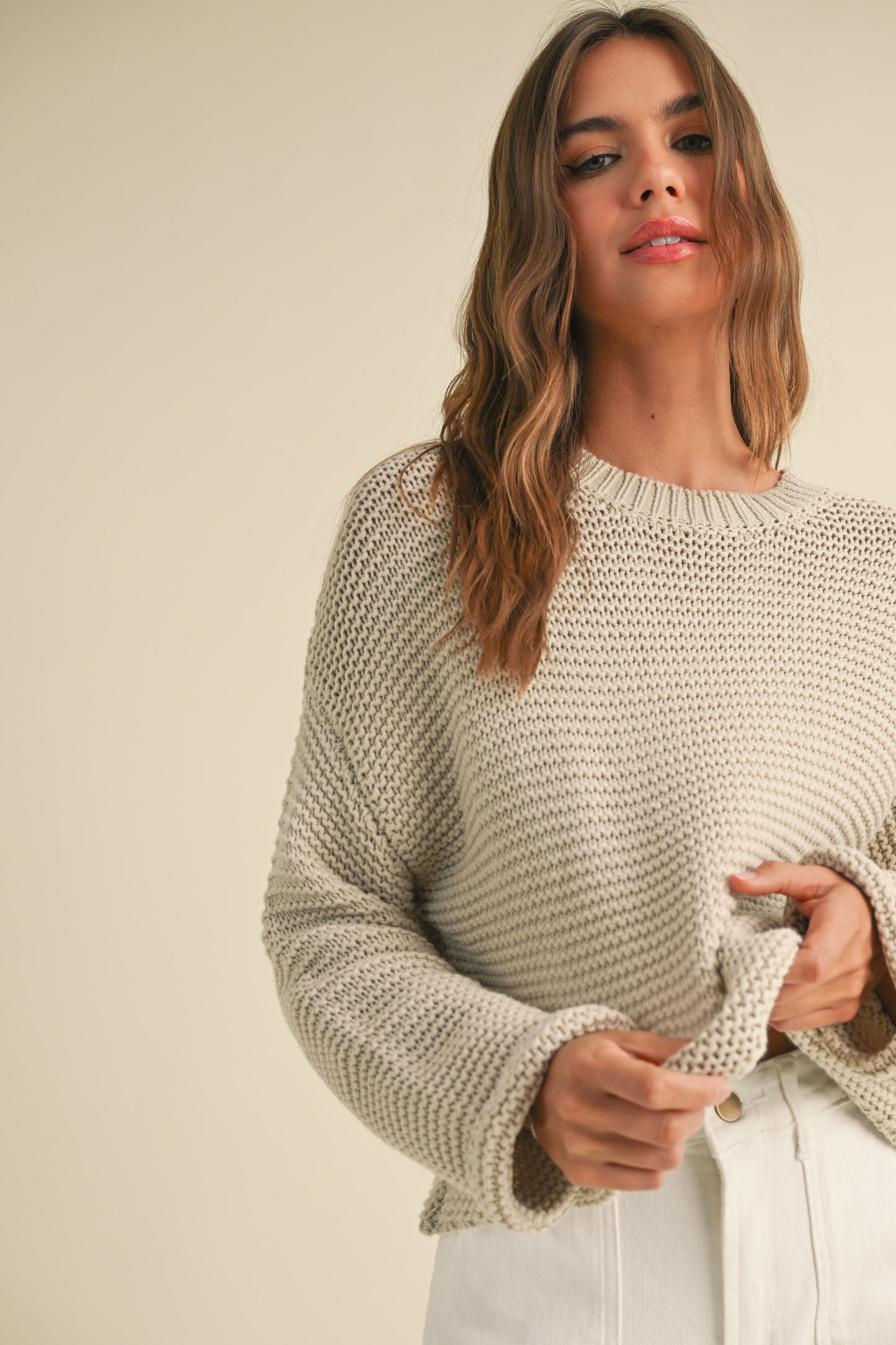 Oatmeal Knit Sweater