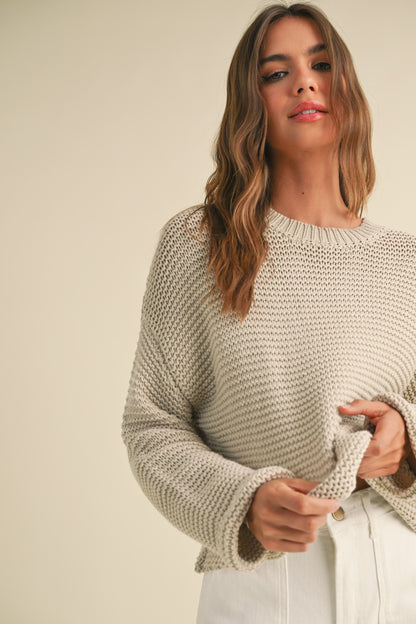 Oatmeal Knit Sweater