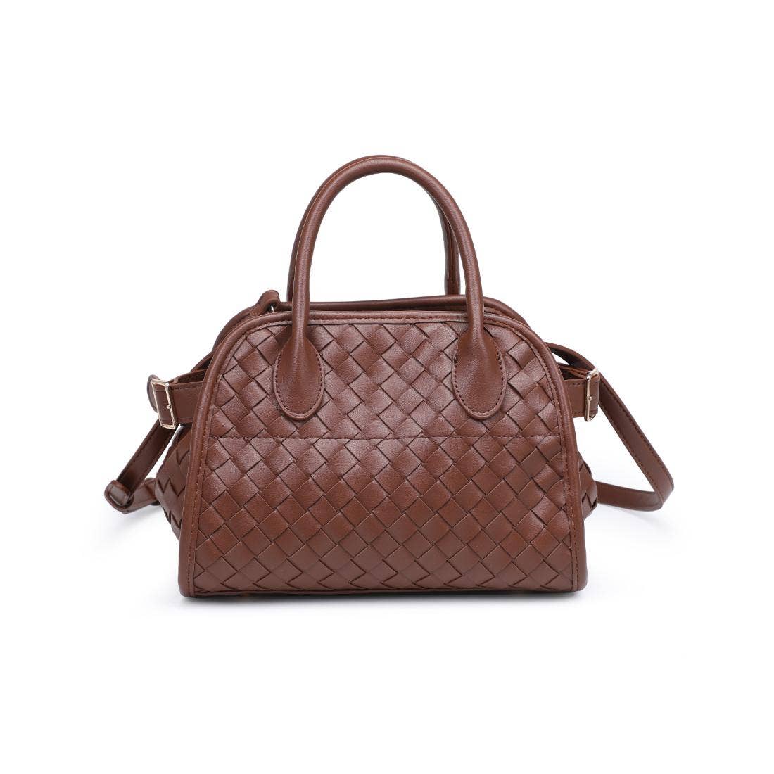 Kristie Woven Crossbody: Chocolate