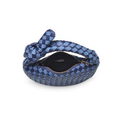 Lizbeth Woven Knot Clutch: Oatmilk