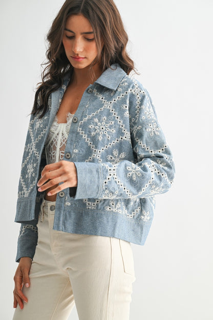 Embroidered Denim Jacket