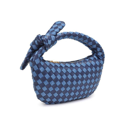 Lizbeth Woven Knot Clutch: Oatmilk