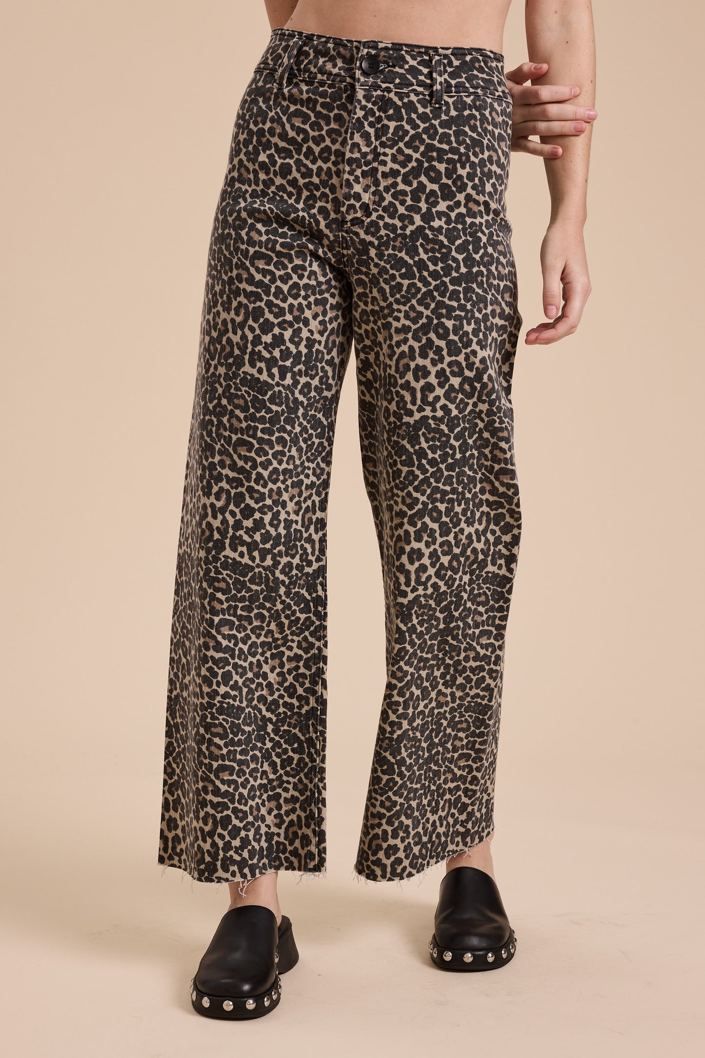 Leopard Wide Leg Pants