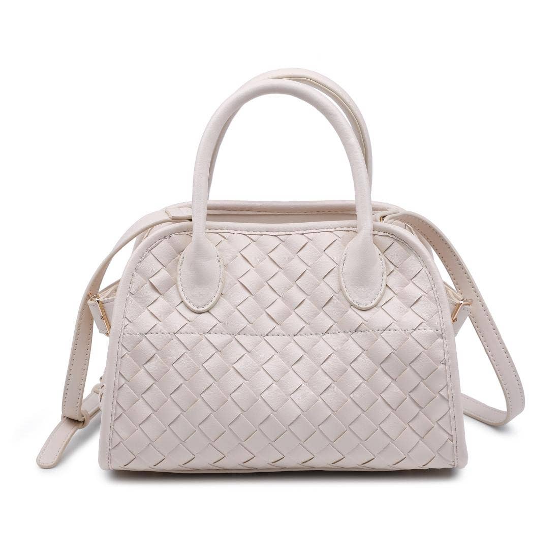 Kristie Woven Crossbody: Ivory
