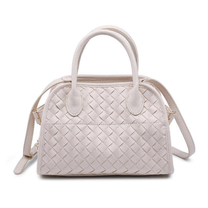Kristie Woven Crossbody: Ivory