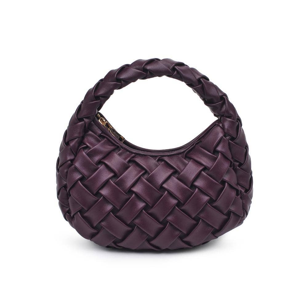 Noreen Woven Clutch: Oatmilk