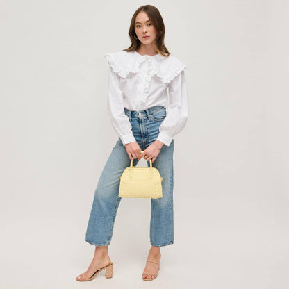 Kristie Woven Crossbody: Ivory