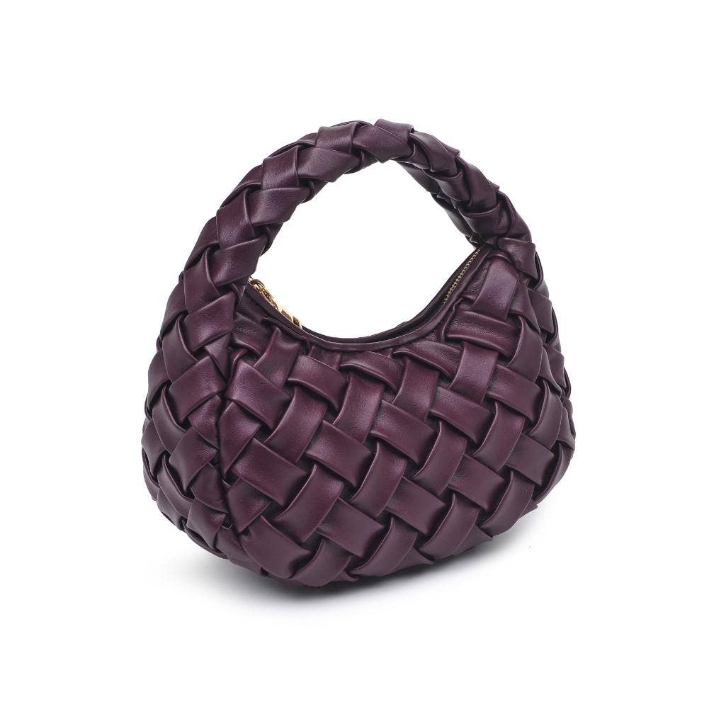 Noreen Woven Clutch: Oatmilk
