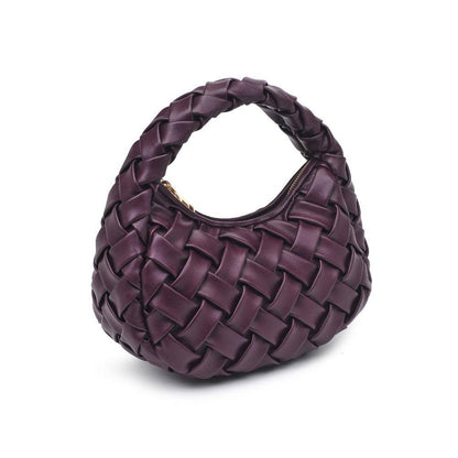 Noreen Woven Clutch: Oatmilk
