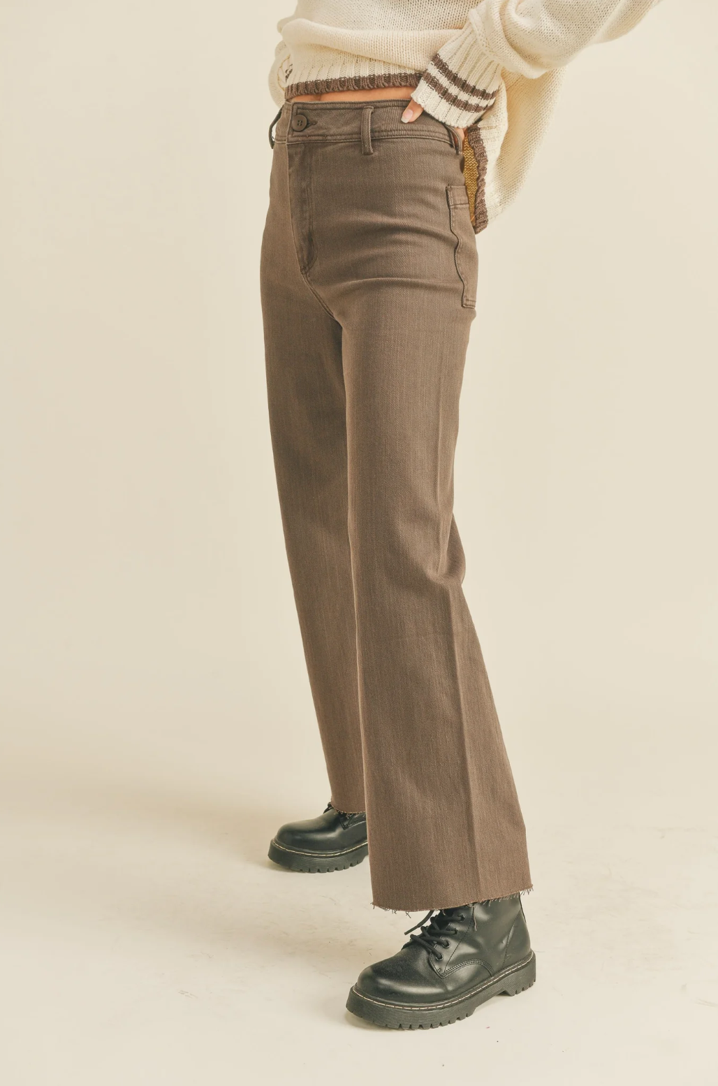 Brown Stretch Pants