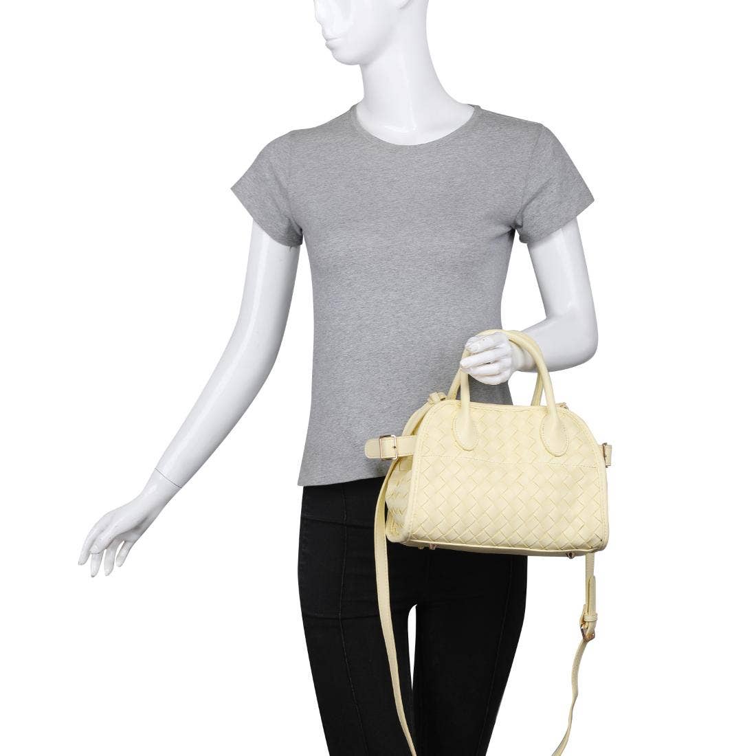 Kristie Woven Crossbody: Chocolate