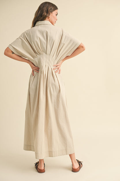 Tan Stripe Dress