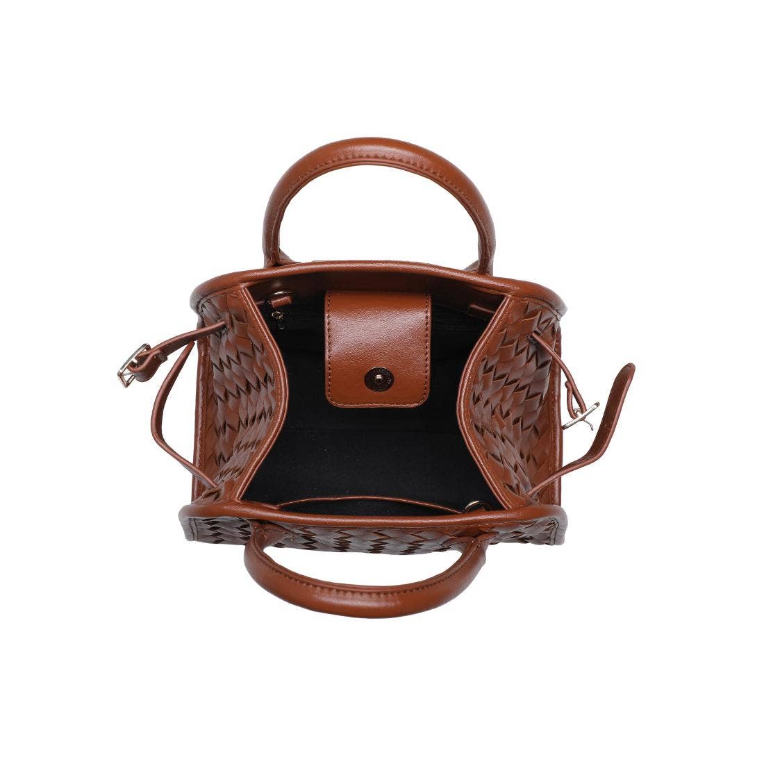 Kristie Woven Crossbody: Tan