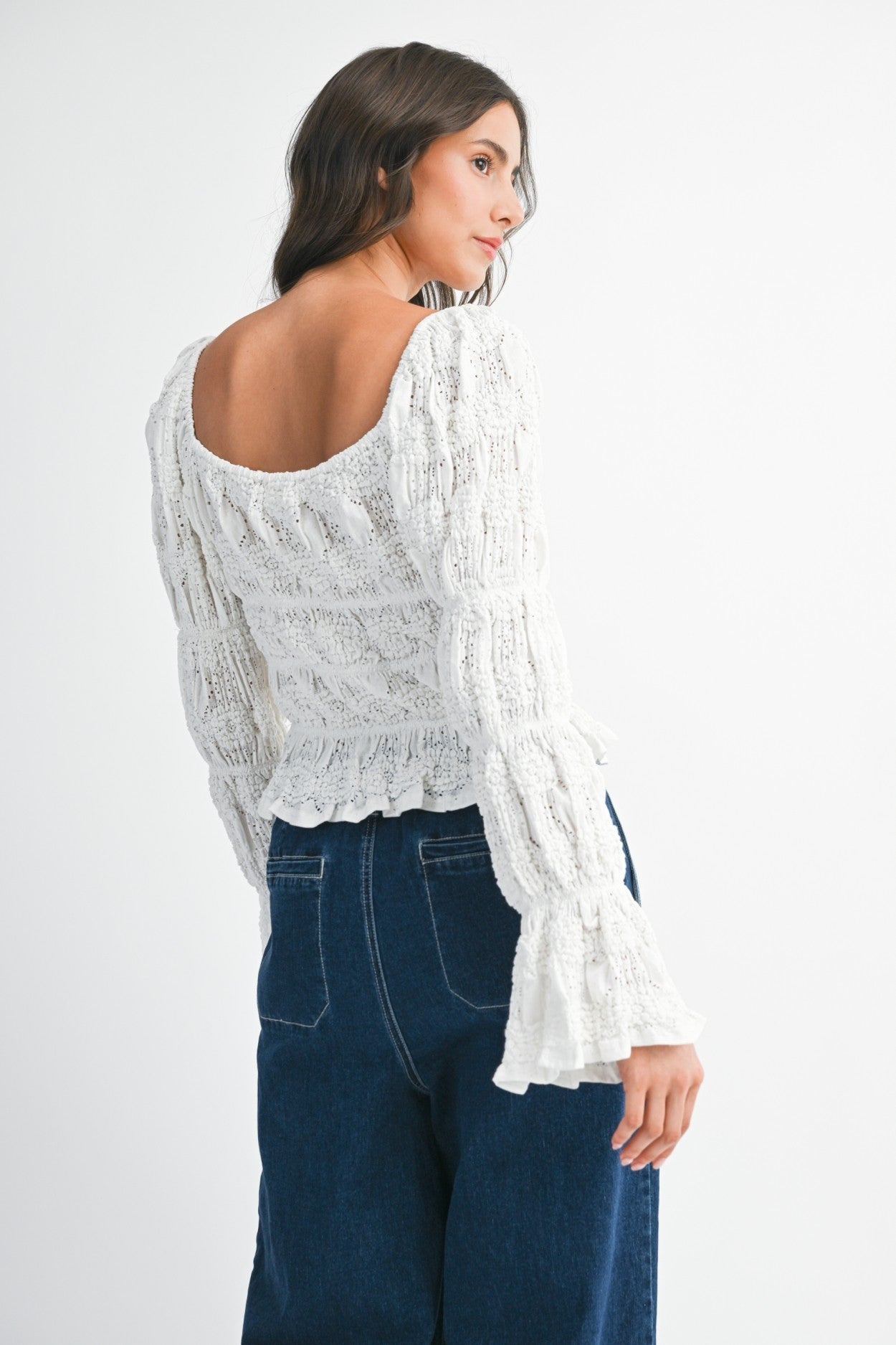Elegance White Lace Blouse