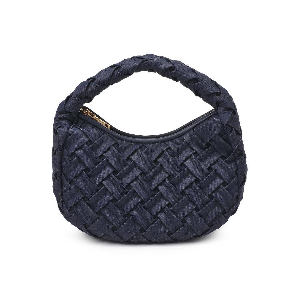 Noreen Woven Clutch: Oatmilk