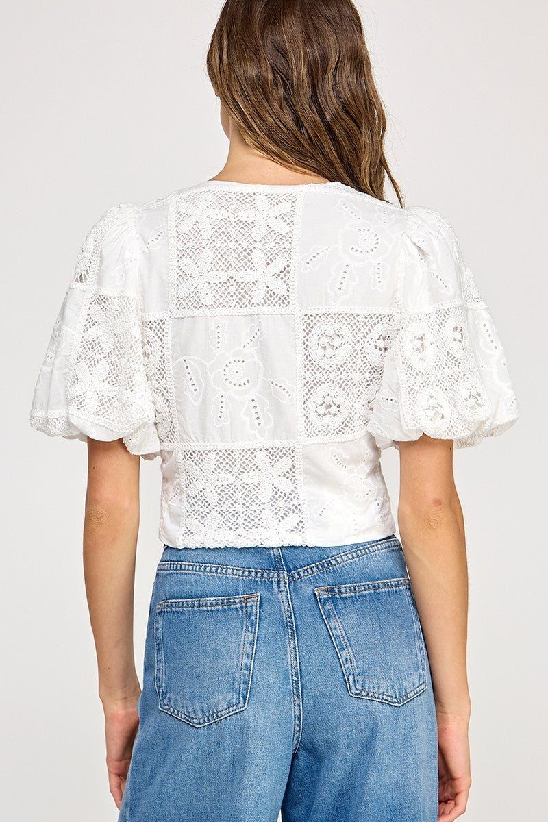 Alessi Lace Top