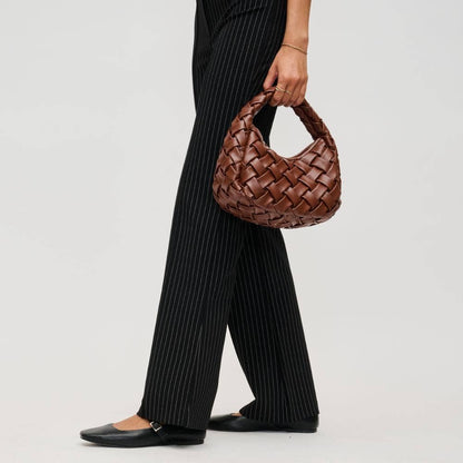 Noreen Woven Clutch: Oatmilk