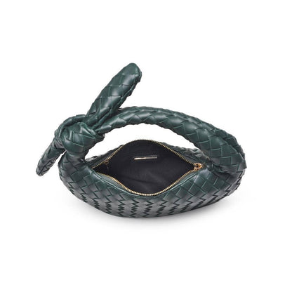 Lizbeth Woven Knot Clutch: Oatmilk