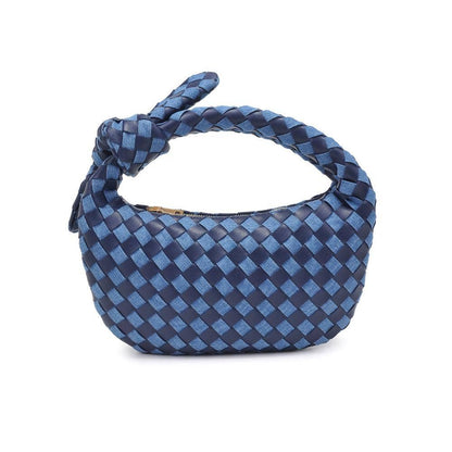 Lizbeth Woven Knot Clutch: Oatmilk