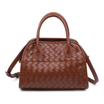 Kristie Woven Crossbody: Tan