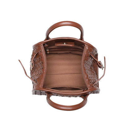 Kristie Woven Crossbody: Tan