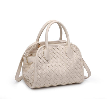 Kristie Woven Crossbody: Tan