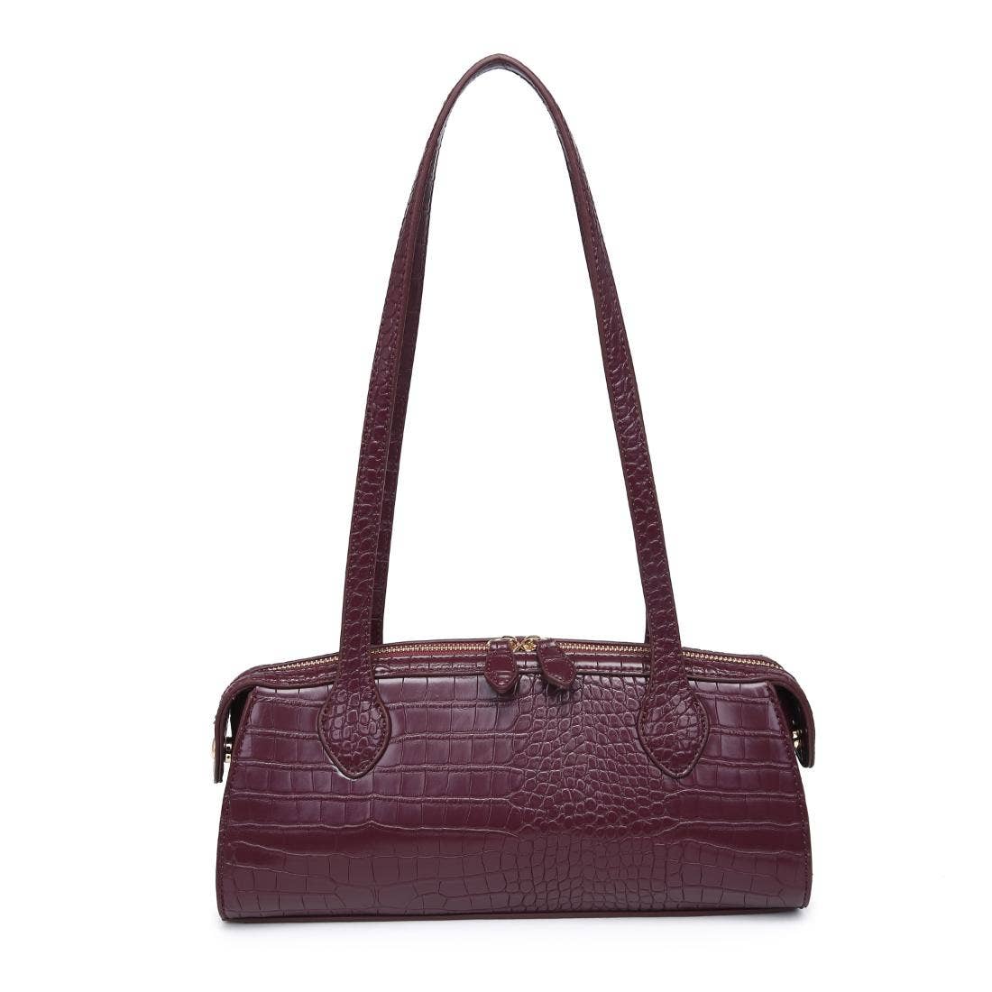 Nessa Shoulder Bag: Wine