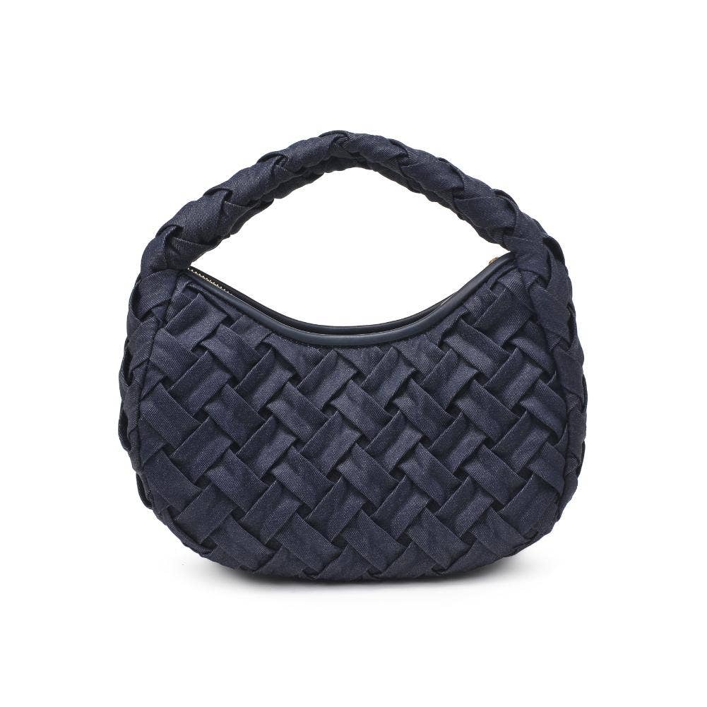 Noreen Woven Clutch: Oatmilk