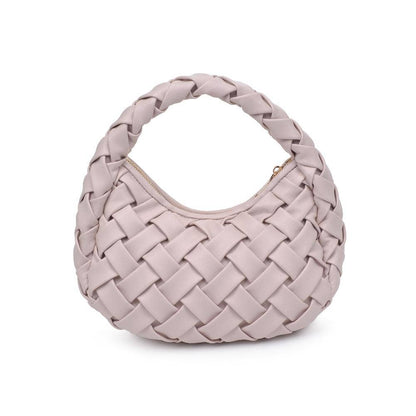 Noreen Woven Clutch: Oatmilk