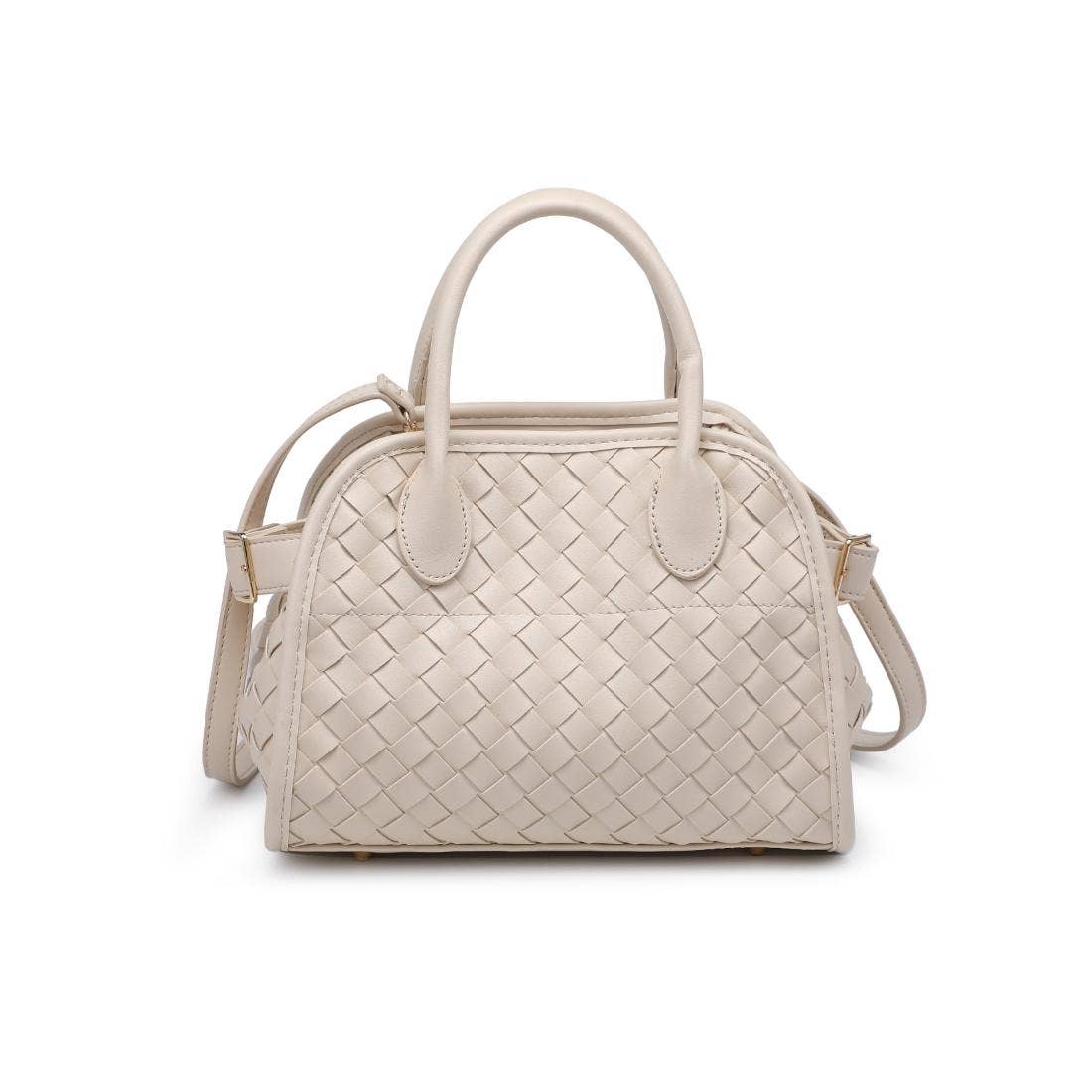 Kristie Woven Crossbody: Tan