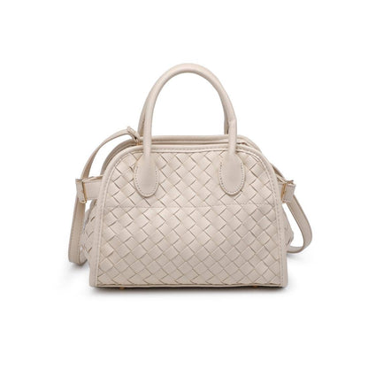 Kristie Woven Crossbody: Tan