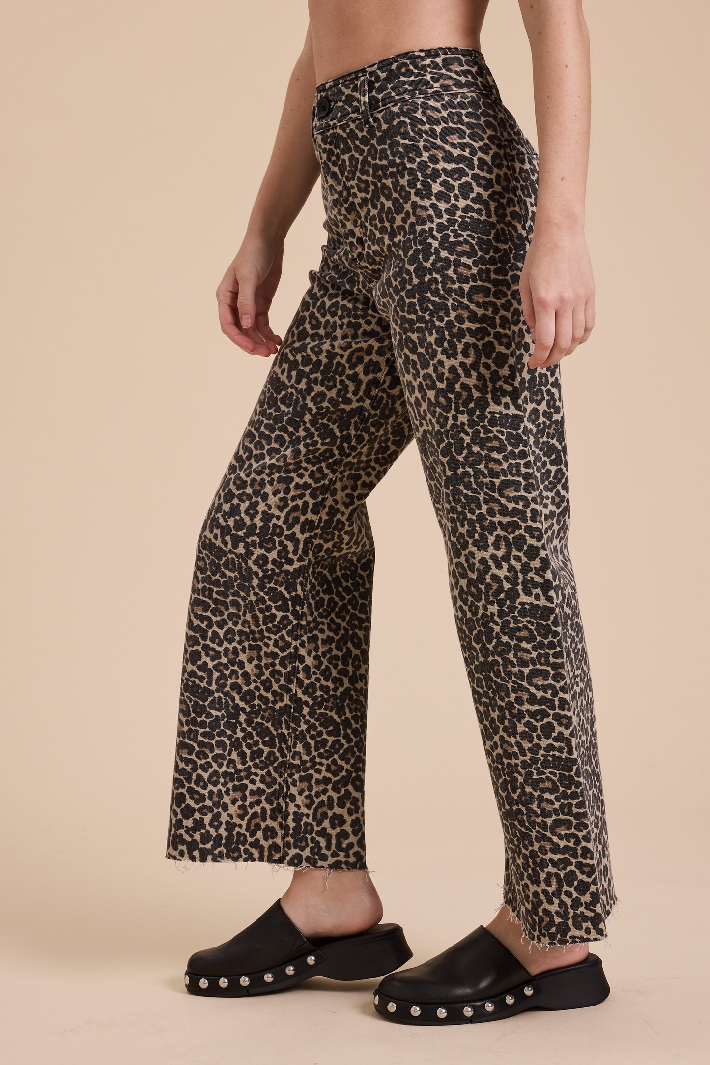Leopard Wide Leg Pants