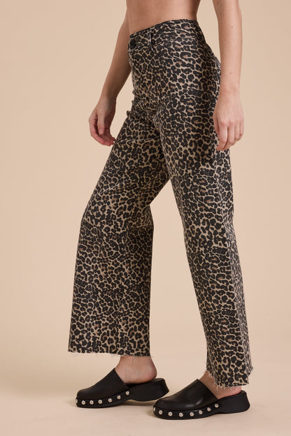 Leopard Wide Leg Pants