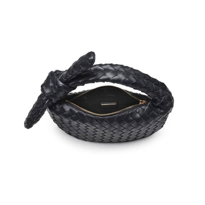 Lizbeth Woven Knot Clutch: Oatmilk