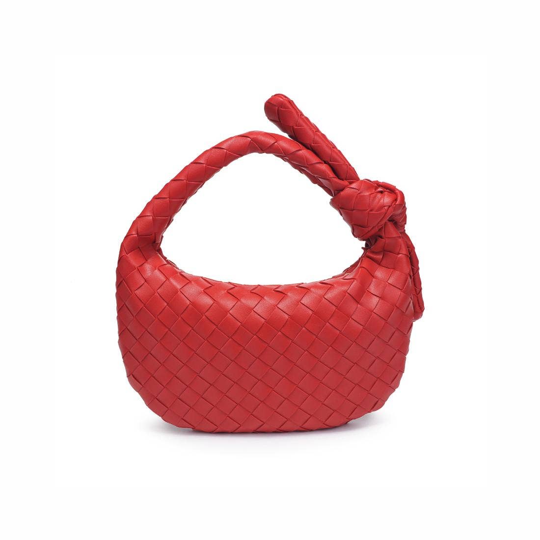 Lizbeth Woven Knot Clutch: Oatmilk