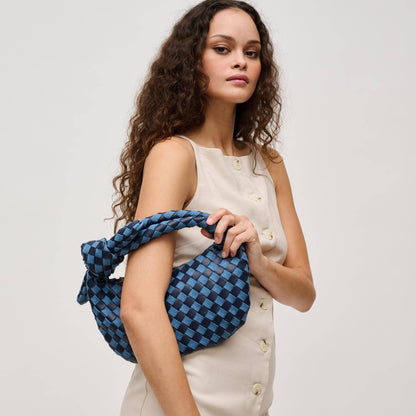 Lizbeth Woven Knot Clutch: Oatmilk