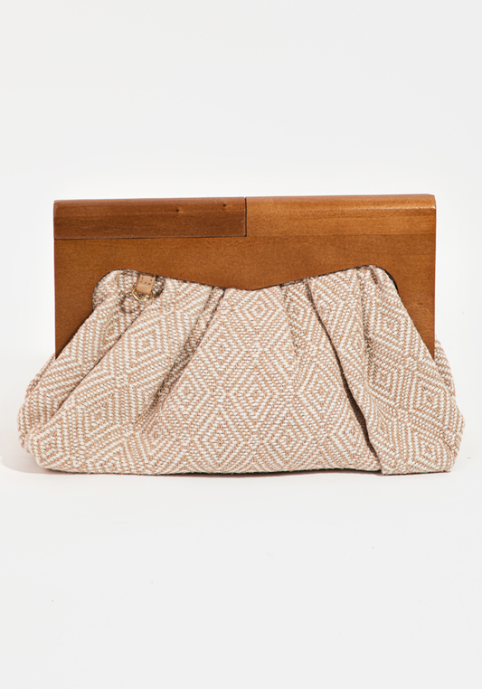 Wooden Frame Clutch