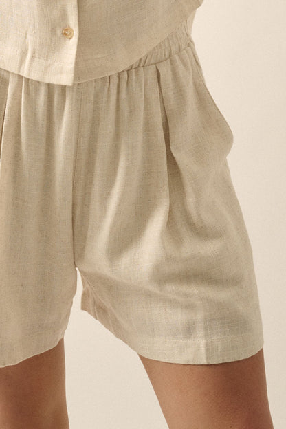 Linen Blend Shorts