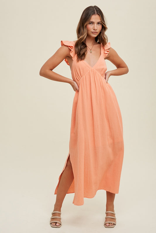 Sunkist Gauze Dress