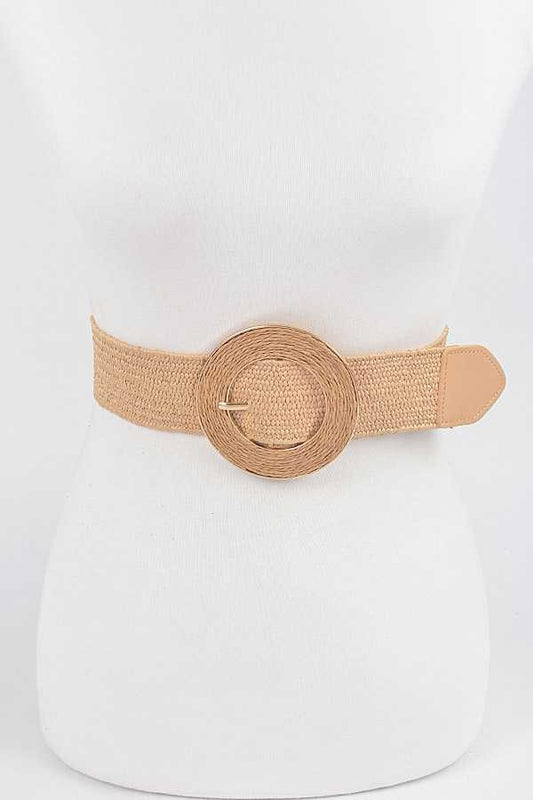 Straw Buckle Belt